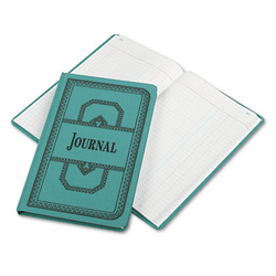 ESS66300J Record/Account Book, Journal Rule, Blue, 300 Pages, 12 1/8 x 7 5/8 By ESSELTE PENDAFLEX CORP.