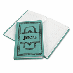 ESS66500J Record/Account Book, Journal Rule, Blue, 500 Pages, 12 1/8 x 7 5/8 By ESSELTE PENDAFLEX CORP.