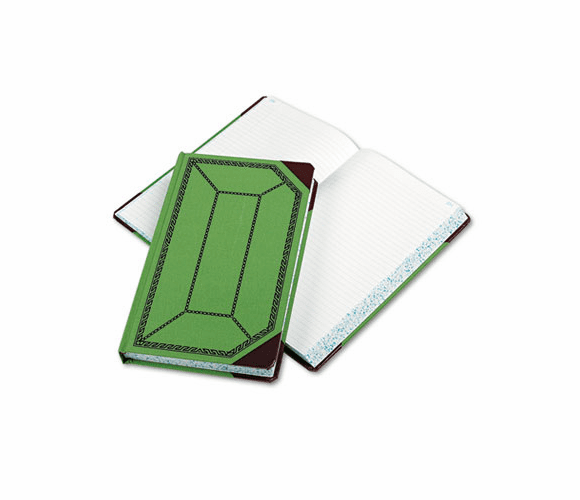 ESS6718500R Record/Account Book, Record Rule, Green/Red, 500 Pages, 12 1/2 x 7 5/8 By ESSELTE PENDAFLEX CORP.