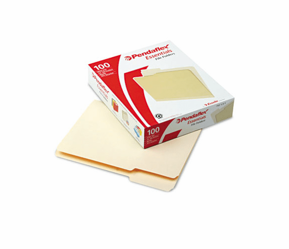 ESS752131 File Folders, 1/3 Cut, First Position, Top Tab, Letter, Manila, 100/Box By ESSELTE PENDAFLEX CORP.