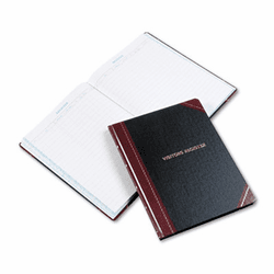 ESS806 Visitor Register Book, Black/Red Hardcover, 150 Pages, 14 1/8 x 10 7/8 By ESSELTE PENDAFLEX CORP.