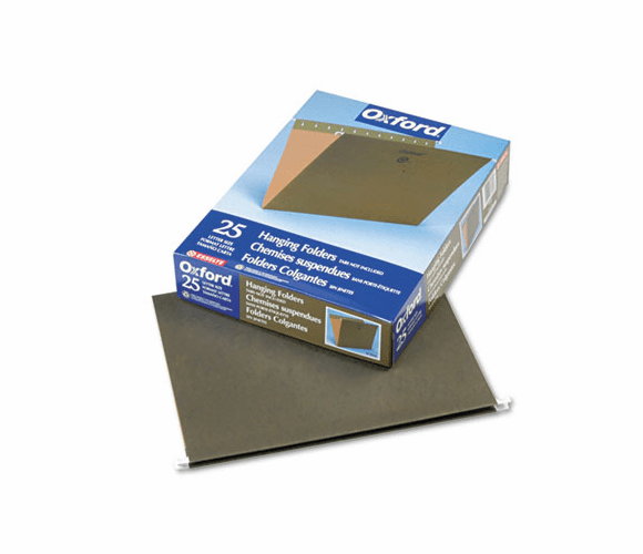 ESS81600 Hanging File Folders, Untabbed, Letter, Standard Green, 25/Box By ESSELTE PENDAFLEX CORP.