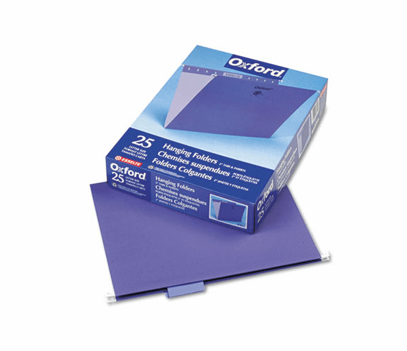 ESS81611 Hanging File Folders, 1/5 Tab, Letter, Violet, 25/Box By ESSELTE PENDAFLEX CORP.