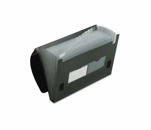 ESS82011 Four Inch Expansion File, 13 Pockets, Poly, Letter, Black By ESSELTE PENDAFLEX CORP.