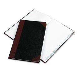 ESS9150R Record/Account Book, Black/Red Cover, 150 Pages, 14 1/8 x 8 5/8 By ESSELTE PENDAFLEX CORP.