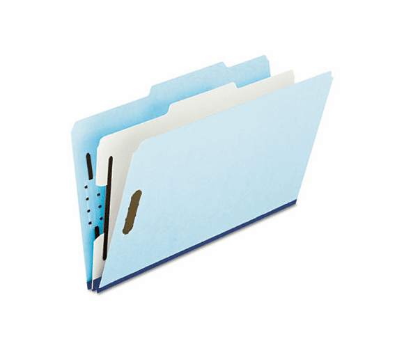 ESS930025RCP1 Pressboard Classification Folder, 2/5 Tab, Legal, Four-Section, Blue, 10/Box By ESSELTE PENDAFLEX CORP.