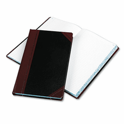 ESS9300R Record/Account Book, Black/Red Cover, 300 Pages, 14 1/8 x 8 5/8 By ESSELTE PENDAFLEX CORP.