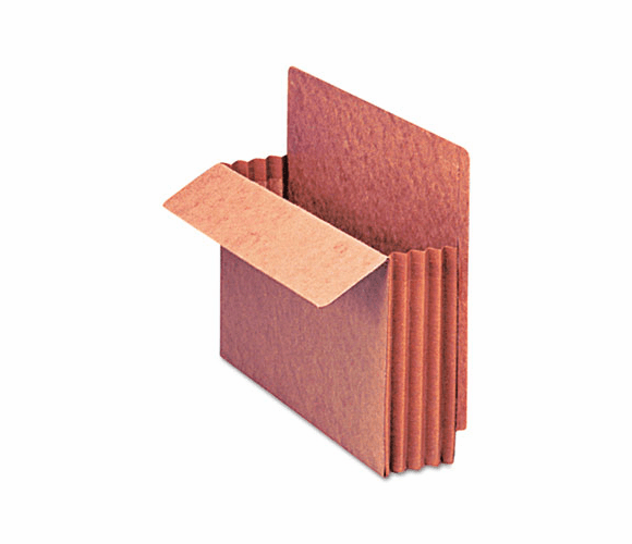 ESS95343 Heavy-Duty 3 1/2" Expansion File, Straight Cut, Red Fiber, Letter, 10/Box By ESSELTE PENDAFLEX CORP.