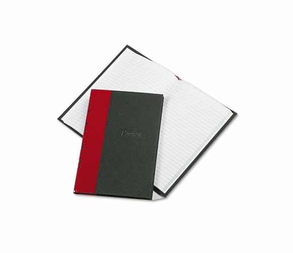 ESS96304 Record/Account Book, Black/Red Cover, 144 Pages, 7 7/8 x 5 1/4 By ESSELTE PENDAFLEX CORP.