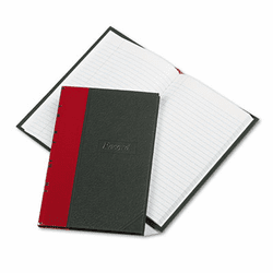 ESS96304 Record/Account Book, Black/Red Cover, 144 Pages, 7 7/8 x 5 1/4 By ESSELTE PENDAFLEX CORP.