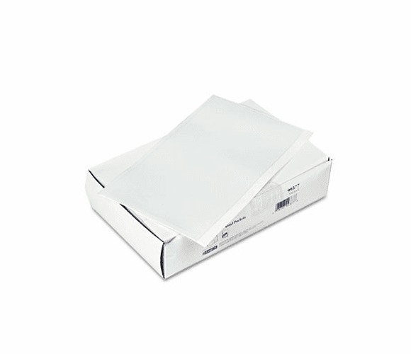 ESS99377 Self-Adhesive Vinyl Pockets, 5 x 8. Clear Front/White Backing, 100/Box By ESSELTE PENDAFLEX CORP.