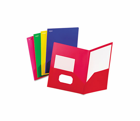 ESS99810 Fashion PolyPort Twin-Pocket Portfolio, Polypropylene, Assorted, 25/Box By ESSELTE PENDAFLEX CORP.