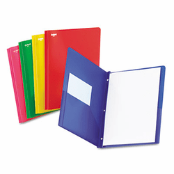 ESS99811 Two-Pocket Portfolio, Tang Fastener, 1/2" Capacity, Assorted Colors, 25/Box By ESSELTE PENDAFLEX CORP.