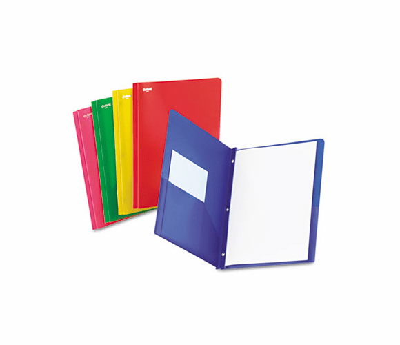 ESS99811 Two-Pocket Portfolio, Tang Fastener, 1/2" Capacity, Assorted Colors, 25/Box By ESSELTE PENDAFLEX CORP.