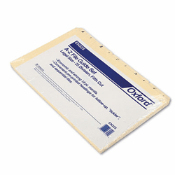 ESSEN325 Recycled Top Tab File Guides, Alpha, 1/5 Tab, Manila, Legal, 25/Set By ESSELTE PENDAFLEX CORP.