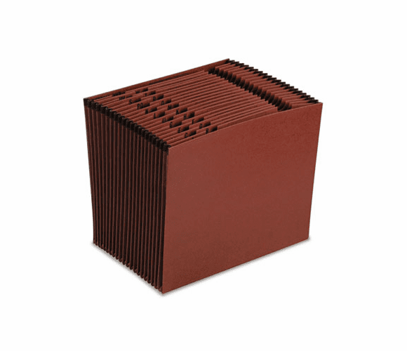 ESSER17A 100% Recycled Paper, A-Z Expanding File, 21 Pockets, Red Fiber, Letter, Red By ESSELTE PENDAFLEX CORP.