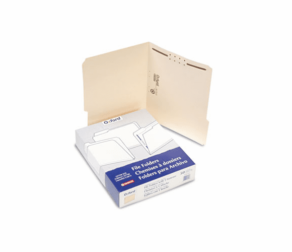 ESSFM210 Manila One-Fastener Classification Folders with 1/3 Cut Tabs, Letter, 50/Box By ESSELTE PENDAFLEX CORP.