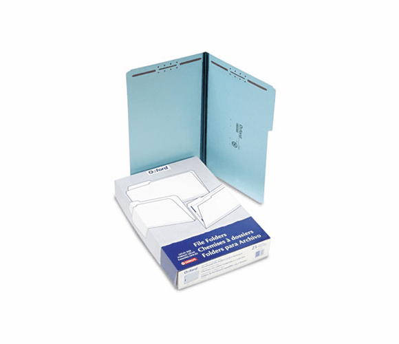 ESSFP313 Two-Fastener Pressboard Expanding Folder with 1/3 Cut Tab, Legal, Blue, 25/Box By ESSELTE PENDAFLEX CORP.
