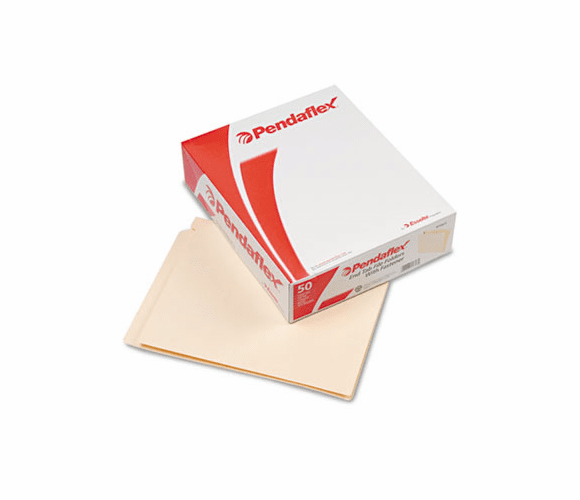 ESSH10U1 End Tab Expansion Folders, 1 Fastener, Straight Cut Tab, Letter, Manila, 50/Box By ESSELTE PENDAFLEX CORP.