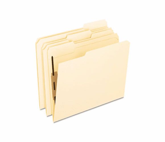 ESSM13U1 Folders with One Bonded Fastener, 1/3 Cut Top Tab, Letter, Manila, 50/Box By ESSELTE PENDAFLEX CORP.