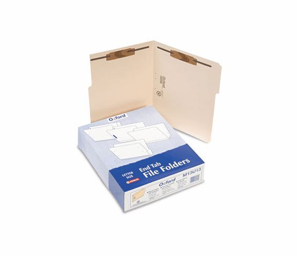 ESSM13U13 Folders with Two Bonded Fasteners, 1/3 Cut Top Tab, Letter, Manila, 50/Box By ESSELTE PENDAFLEX CORP.