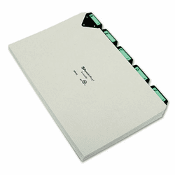 ESSMTN1025 Steel Top Tab Recycled Guides, Alpha, 1/5 Tab, Pressboard, Legal, 25/Set By ESSELTE PENDAFLEX CORP.