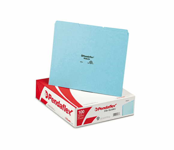 ESSPN203 Top Tab File Guides, Blank, 1/3 Tab, 25 Point Pressboard, Letter, 100/Box By ESSELTE PENDAFLEX CORP.