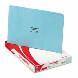 ESSPN305 Top Tab File Guides, Blank, 1/5 Tab, 25 Point Pressboard, Legal, 50/Box By ESSELTE PENDAFLEX CORP.