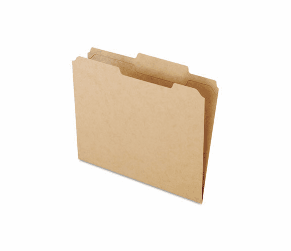 ESSRK15213 Two-Ply Dark Kraft File Folders, 1/3 Cut Top Tab, Letter, Brown, 100/Box By ESSELTE PENDAFLEX CORP.