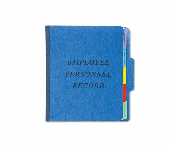 ESSSER1BL Vertical Personnel Folders, 1/3 Cut Top Tab, Letter, Blue By ESSELTE PENDAFLEX CORP.