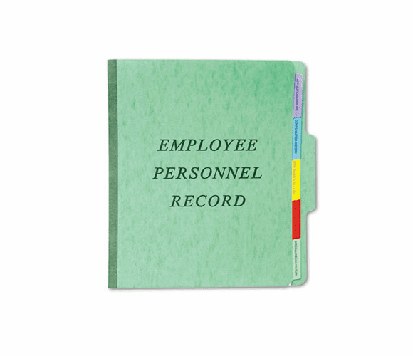 ESSSER1GR Vertical Personnel Folders, 1/3 Cut Top Tab, Letter, Green By ESSELTE PENDAFLEX CORP.
