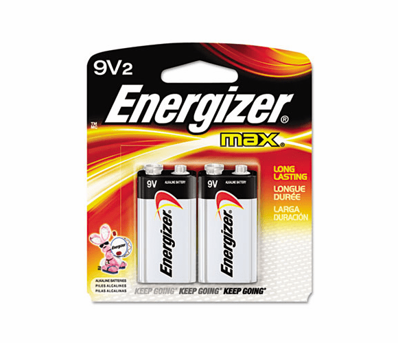 EVE522BP2 MAX Alkaline Batteries, 9V, 2 Batteries/Pack By EVEREADY BATTERY