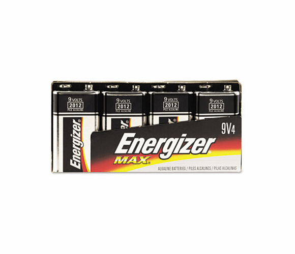 EVE522FP4 MAX Alkaline Batteries, 9V, 4 Batteries/Pack By EVEREADY BATTERY