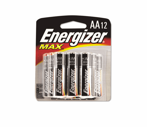 EVEE91FP12 MAX Alkaline Batteries, AA, 12 Batteries/Pack By EVEREADY BATTERY