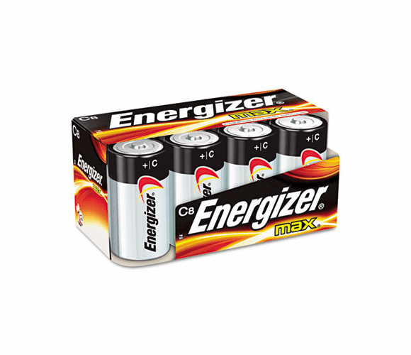 EVEE93FP8 MAX Alkaline Batteries, C, 8 Batteries/Pack By EVEREADY BATTERY