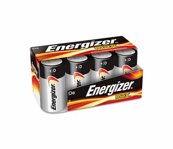 EVEE95FP8 MAX Alkaline Batteries, D, 8 Batteries/Pack By EVEREADY BATTERY