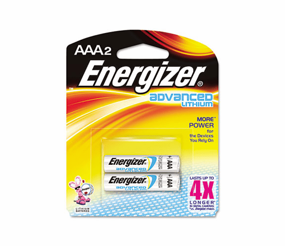 EVEEA92BP2 Advanced Lithium Batteries, AAA, 2/Pack By EVEREADY BATTERY
