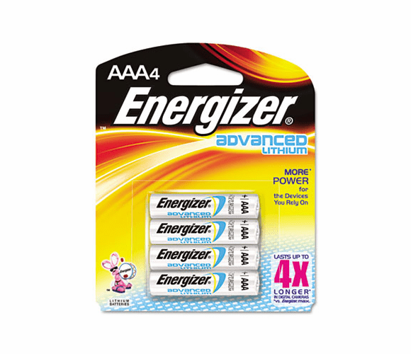 EVEEA92BP4 Advanced Lithium Batteries, AAA, 4/Pack By EVEREADY BATTERY