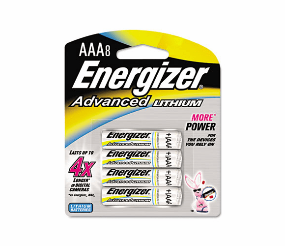 EVEEA92BP8 Advanced Lithium Batteries, AAA, 8/Pack By EVEREADY BATTERY