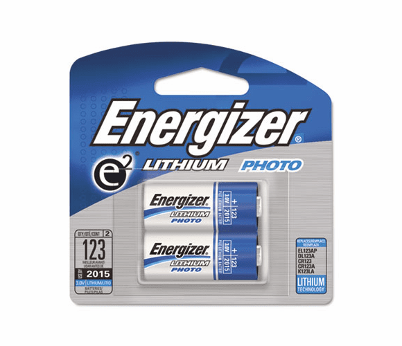 EVEEL123APB2 e2 Lithium Photo Battery, 123, 3V, 2/Pack By EVEREADY BATTERY