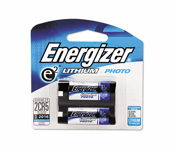 EVEEL2CR5BP e2 Lithium Photo Battery, 2CR5, 6Volt By EVEREADY BATTERY