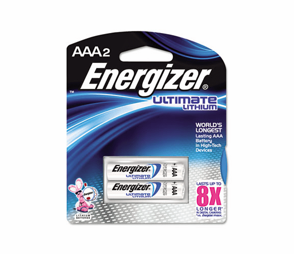 EVEL92BP2 e Lithium Batteries, AAA, 2 Batteries/Pack By EVEREADY BATTERY