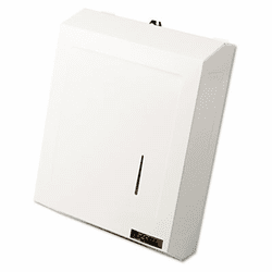 EXC242W C-Fold or Multifold Towel Dispenser, 11 1/4 x 4 x 15 1/2, White Enamel By EXCELL METAL PRODUCTS CO