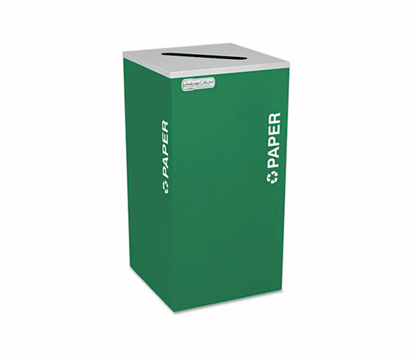 EXCRCKDSQPEGX Kaleidoscope Collection Recycling Receptacle, 24 gal, Emerald Green By EXCELL METAL PRODUCTS CO