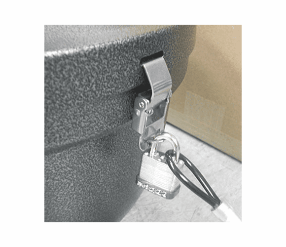 EXCSRSLCKKIT Smokers' Oasis Lock Kit, 48in Plastic-Coated Steel Cable w/Lock/Key By EXCELL METAL PRODUCTS CO