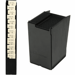 Expandable Time Card Rack 25 Capacity 9in Card Green Plastic By Acroprint