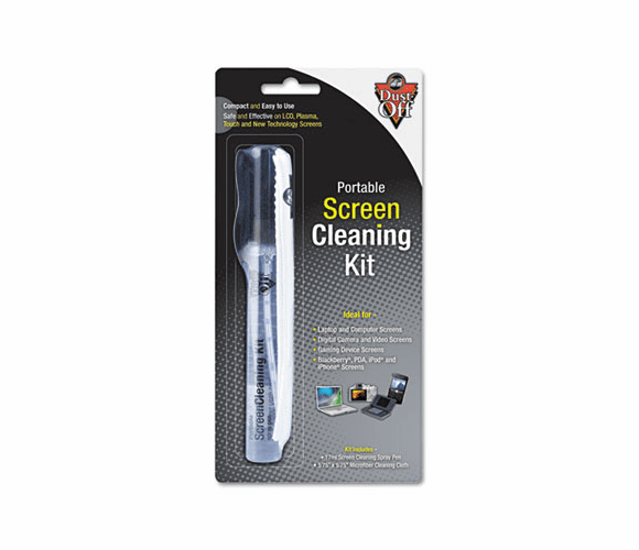 FALDPSCKB Portable Screen Cleaning Kit, 4" x 8" Microfiber Cloth By FALCON SAFETY