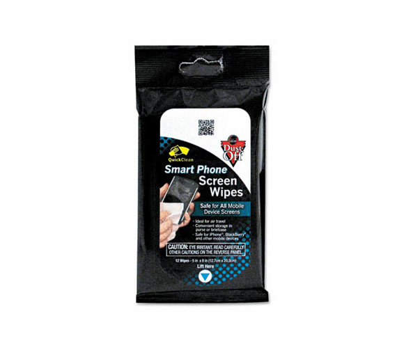 FALDWW SmartPhone Screen Cleaning Wipes, 5 x 8, Orange Scent, 12/Pack By FALCON SAFETY