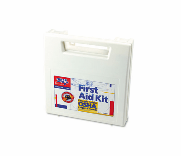 FAO225AN First Aid Kit for 50 People, 195 Pieces, OSHA/ANSI Compliant, Plastic Case By FIRST AID ONLY, INC.