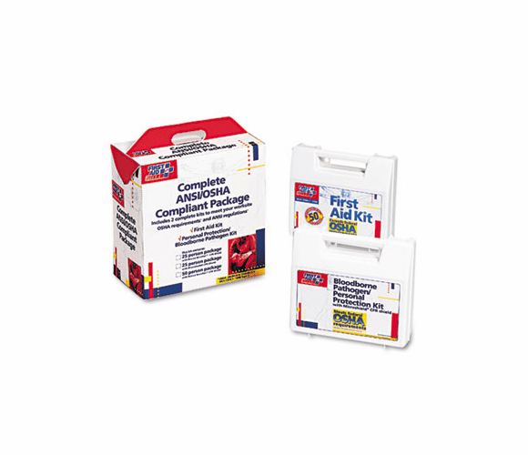 FAO228CP First Aid Kit for 50 People, 229 Pieces, ANSI/OSHA Compliant, Plastic Case By FIRST AID ONLY, INC.